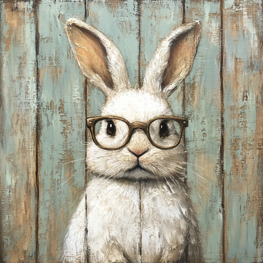 Easter Sign, Cute Bunny,, DCO-12772, Sign For Wreath, 10x10" Metal Sign