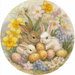 Easter Sign, Easter Florals,, DCO-12812, Sign For Wreath, 10" Metal Sign