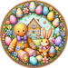 Easter Sign Gingerbread Decoe-5189 10’ Metal Round