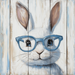 Easter Sign, Rabbit Sign, DCO-02439, Sign For Wreath, 10x10 Metal Sign