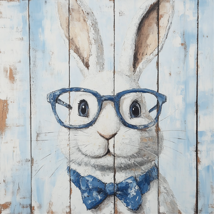 Easter Sign, Rabbit Sign, DCO-02455, Sign For Wreath, 10x10 Metal Sign