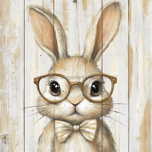 Easter Sign, Rabbit Sign, DCO-02486, Sign For Wreath, 10x10 Metal Sign