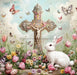 Easter Sign, Religious Sign, DCO-02526, Sign For Wreath, 10x10 Metal Sign
