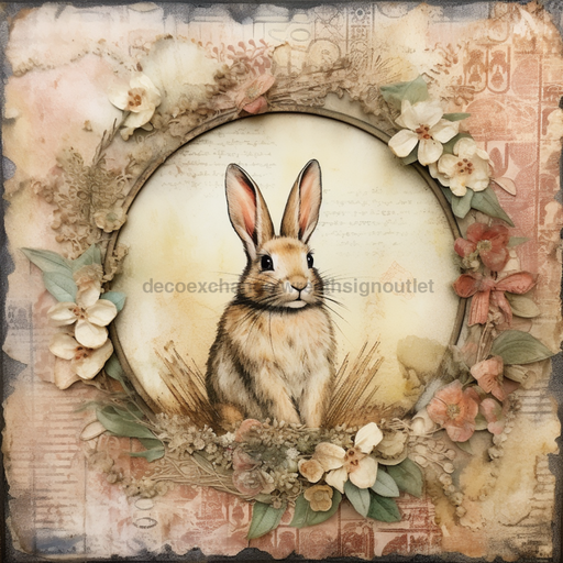 Easter Sign Spring Oaw-0098 For Wreath 10X10’ Metal