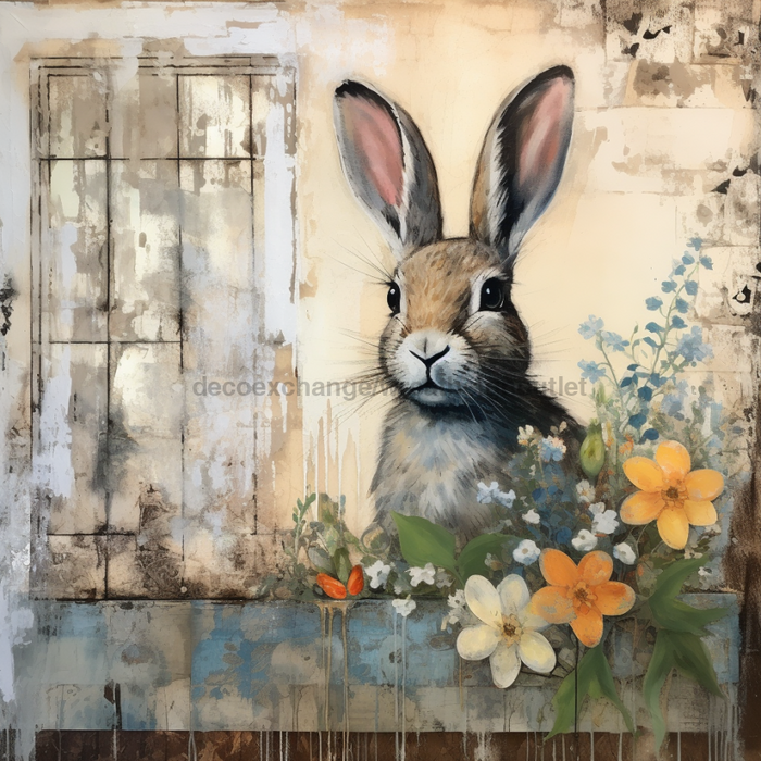Easter Sign Vintage Dco-00953 For Wreath 10X10 Metal