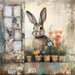 Easter Sign Vintage Dco-00955 For Wreath 10X10 Metal