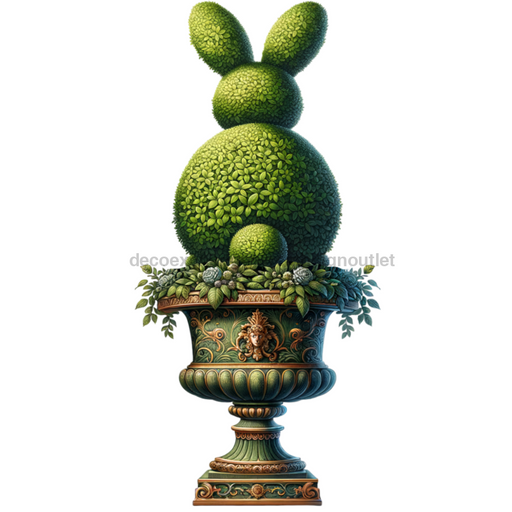 Easter Topiary Rabbit Sign wood sign DECOE-W-904771-DH 22’’ Door Hanger 22’’ Door Hanger