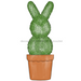 Easter Topiary Rabbit Sign wood sign DECOE-W-904775-DH 22’’ Door Hanger 22’’ Door Hanger