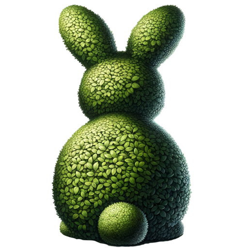 Easter Topiary Rabbit Sign wood sign DECOE-W-904776-DH 22’’ Door Hanger 22’’ Door Hanger