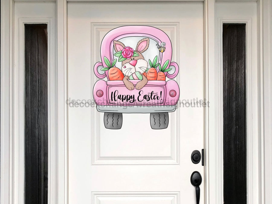 Easter Truck Sign Wood Sign Door Hanger Decoe-W-433 22