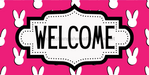 Easter Welcome Sign Dco-01230 For Wreath 6X12 Metal