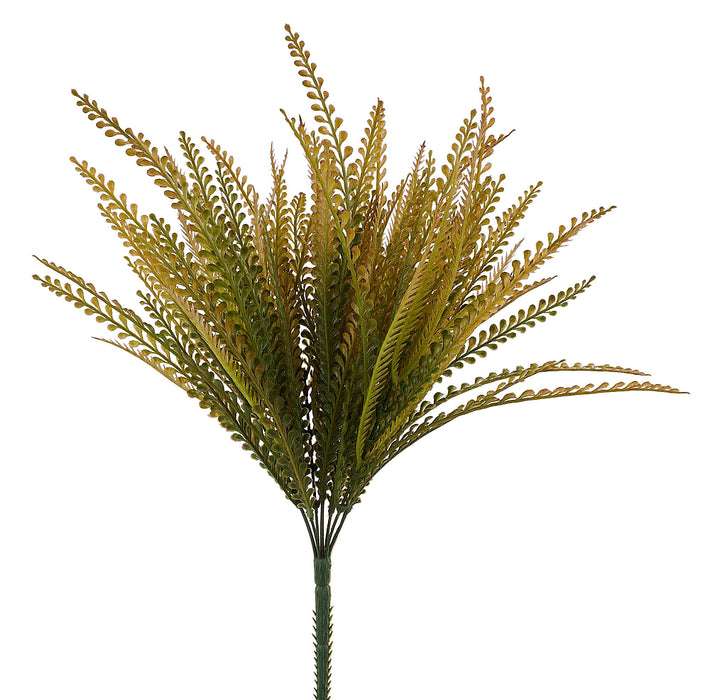 19"L Button Fern Bush X7 Tt Green/Brown FG679548