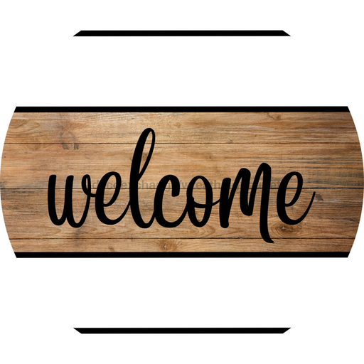 Every Day Door Hanger Welcome Dco - 01331 - Dh 18’ Round Wood