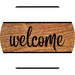 Every Day Door Hanger Welcome Dco - 01333 - Dh 18’ Round Wood