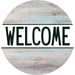 Everyday Door Hanger Welcome Dco - 01402 - Dh 18’ Round Wood