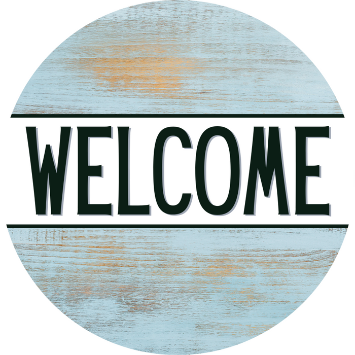 Everyday Door Hanger Welcome Dco - 01404 - Dh 18’ Round Wood