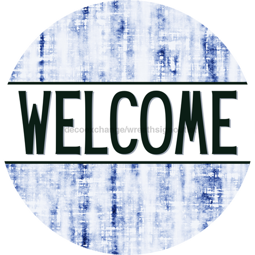 Everyday Door Hanger Welcome Dco - 01405 - Dh 18’ Round Wood