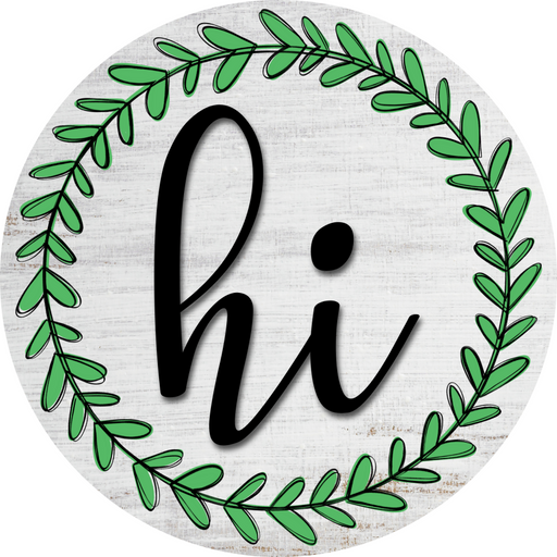 Everyday Door Hanger Wreath Dco-01202-Dh 18 Round Wood