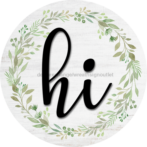 Everyday Door Hanger Wreath Dco-01211-Dh 18 Round Wood