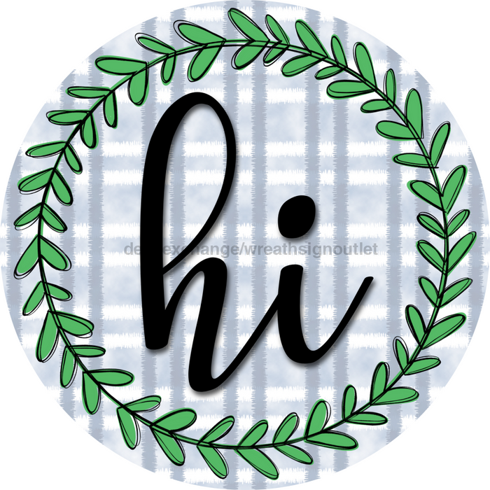 Everyday Door Hanger Wreath Dco-01212-Dh 18 Round Wood