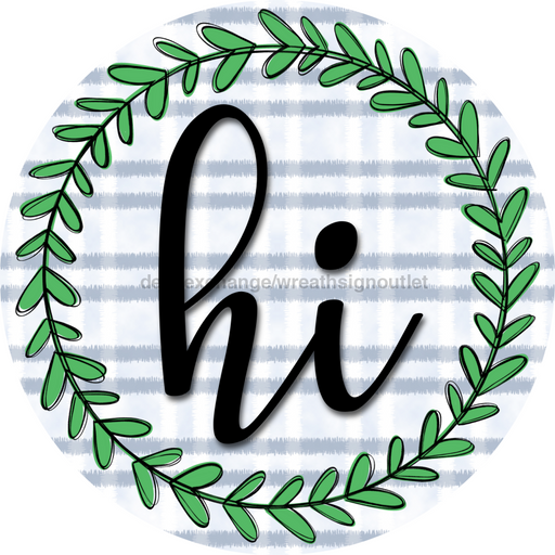 Everyday Door Hanger Wreath Dco-01218-Dh 18 Round Wood