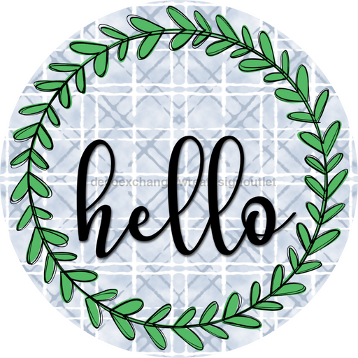 Everyday Door Hanger Wreath Dco-01219-Dh 18 Round Wood