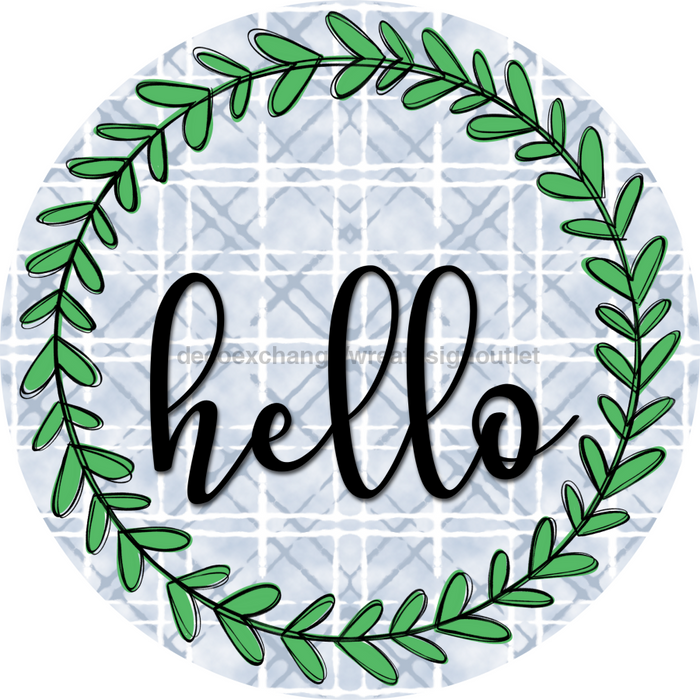 Everyday Door Hanger Wreath Dco-01219-Dh 18 Round Wood