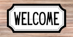Everyday Welcome Sign Dco-00732 For Wreath 6X12 Metal