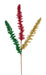 18"L V-cut Foil Glitter Spike Red/Emerald Green/Gold MN0411F6