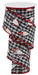 2.5"X10YD Christmas Gnomes on Check Black/White/Red RGB1074X6