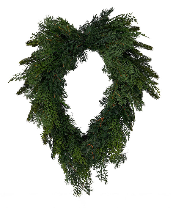 27"Lx19"W Soft Touch Hemlock/Pine Heart Green XX2616