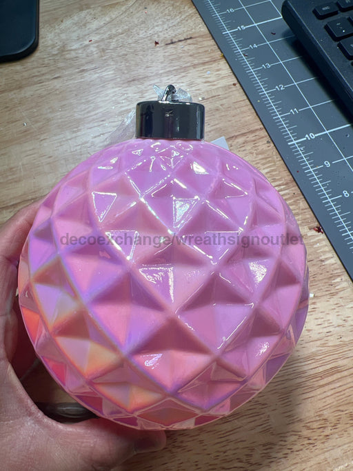 Faceted Orn 4.7’’ Pink 25650 Attachment