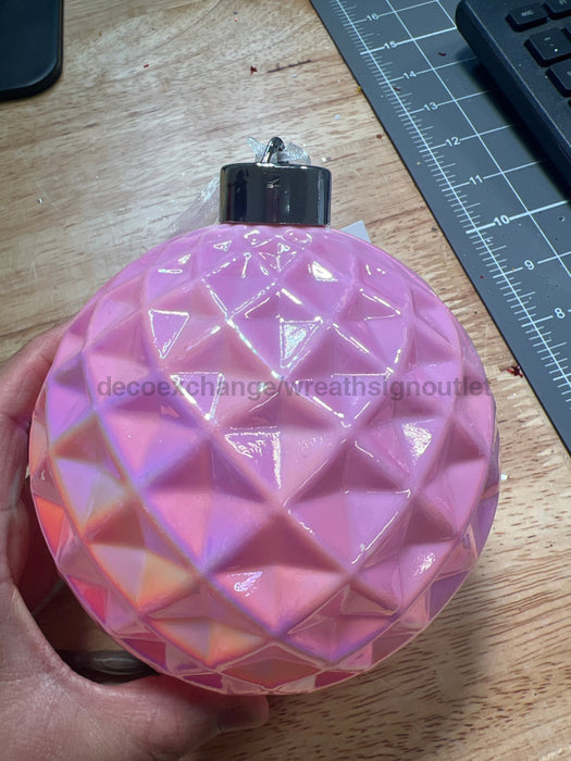 Faceted Orn 4.7’’ Pink 25650 Attachment