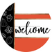 Fall Door Hanger, Welcome Door Hanger, DCO-01991-DH, 18" Round Wood