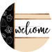 Fall Door Hanger, Welcome Door Hanger, DCO-01993-DH, 18" Round Wood