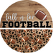 Fall is for Football Door Hanger, Fall Door Hanger, DCO-01996-DH, 18" Round Wood