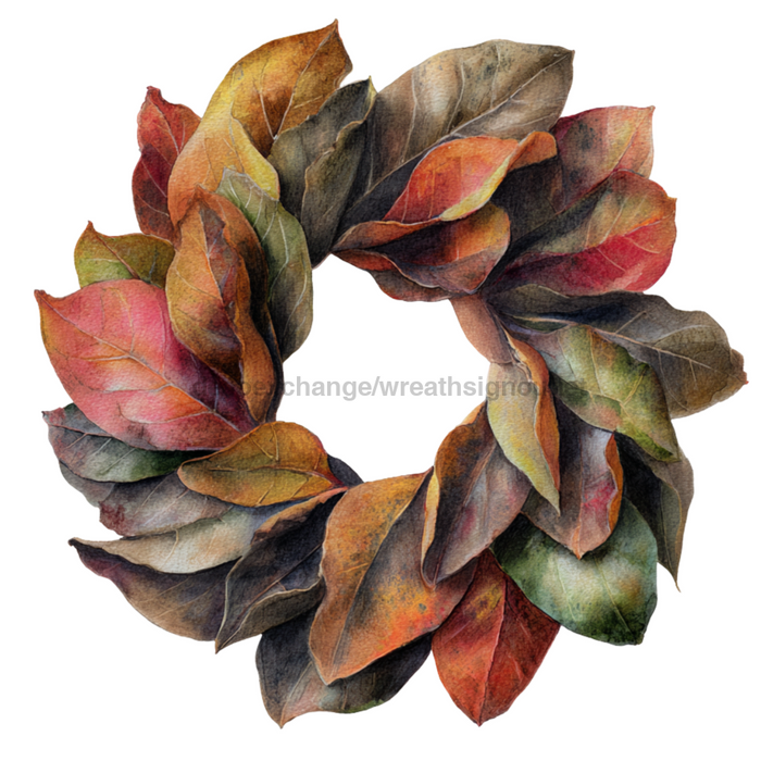 Fall Magnolia Wreath Base DCO W 00101 DH 22’’ Door Hanger 22’’ Door Hanger