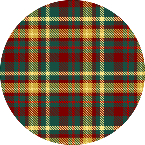 Fall Plaid Flower Center, DECOE-FC-0034, 6" metal Flower Center - DecoExchange®