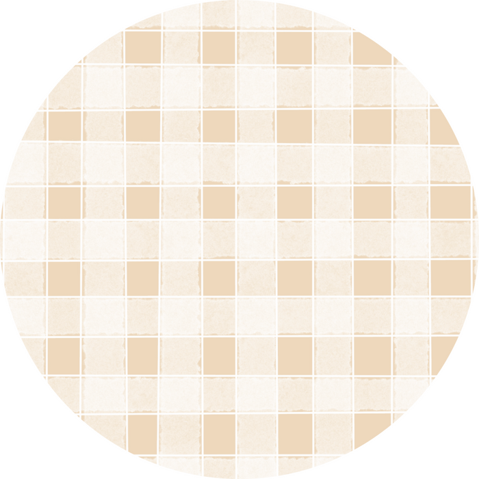 Fall Plaid Flower Center, DECOE-FC-0035, 6" metal Flower Center - DecoExchange®