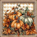 Fall Pumpkins Sign, DCO-102081, Sign For Wreath, 10x10in Metal Sign