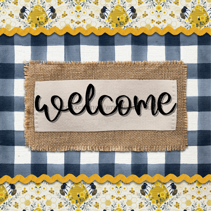 Fall Sign Everyday Bee Decoe-4557 For Wreath 10X10 Metal 10