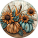 Fall Sign Pumpkin Dco-01759 For Wreath 10’ Round Metal