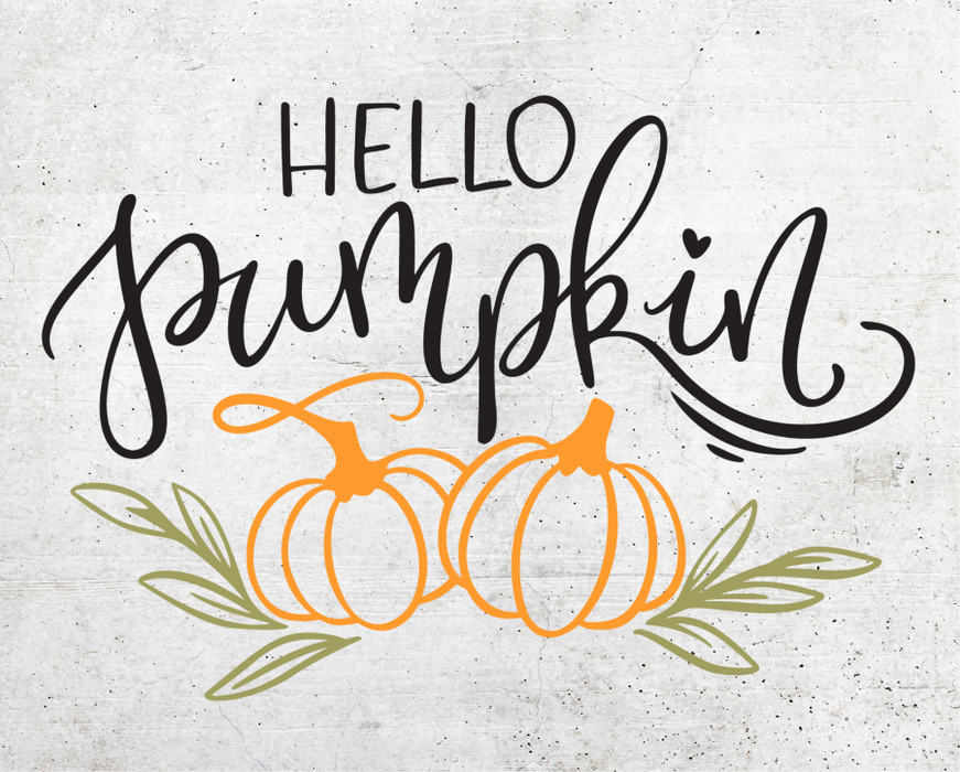 Fall Sign Pumpkin Decoe-4518 For Wreath 8X10 Metal 10