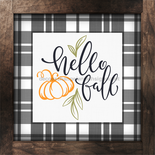 Fall Sign Pumpkin Decoe-4547 For Wreath 10X10 Metal 10