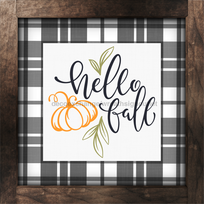 Fall Sign Pumpkin Decoe-4547 For Wreath 10X10 Metal 10