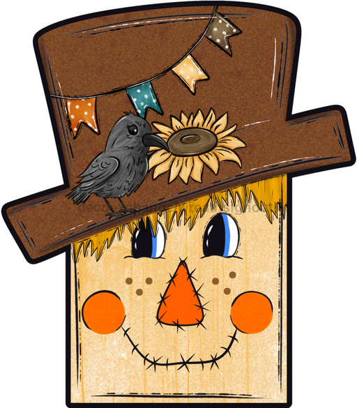 Fall Sign, Scarecrow wood sign, DECOE-W-90084, 22" Door Hanger - DecoExchange®