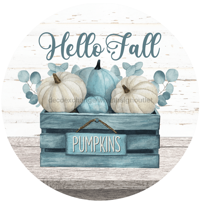 Fall Sign Thanksgiving Decoe-4540 Wreath 12 Metal Round