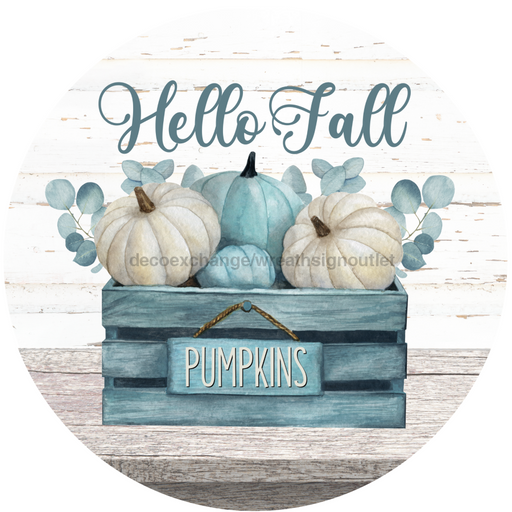 Fall Sign Thanksgiving Decoe-4540 Wreath 12 Metal Round