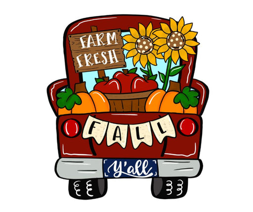Fall Sign, Fall Truck, Pumpkin Sign, Autumn Sign, wood sign, CR-W-058 - DecoExchange®