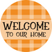 Fall Sign, Welcome Sign, DCO-00565, Sign For Wreath, 10" Round Metal Sign - DecoExchange®
